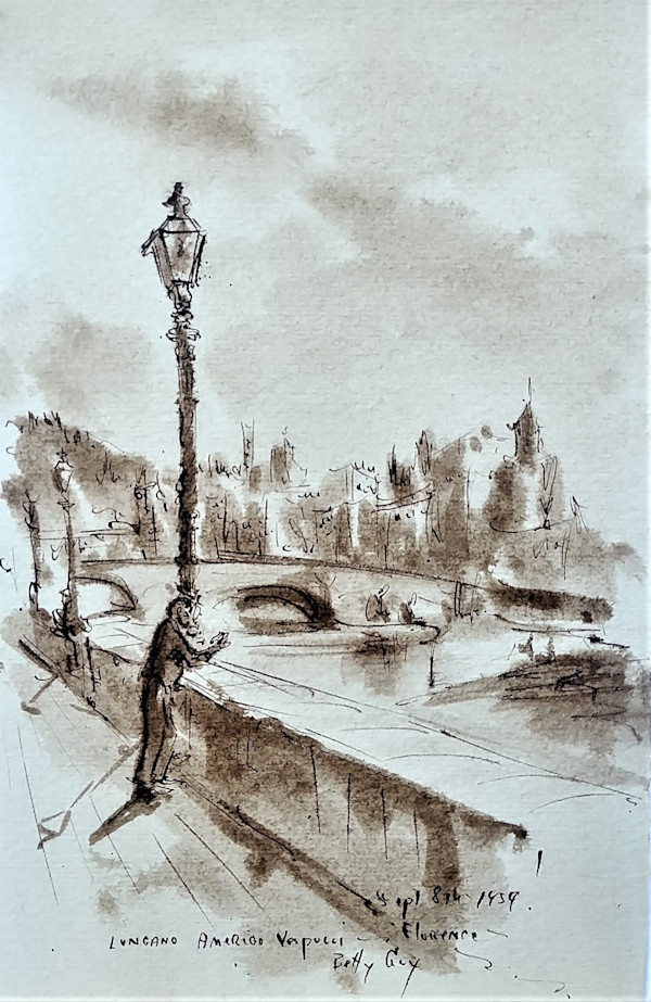 Lungano Amerigo Vespucci - Florence by Betty Guy