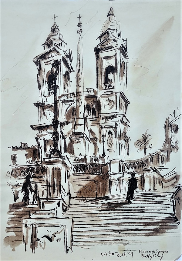 Roma Piazza di Spagna by Betty Guy