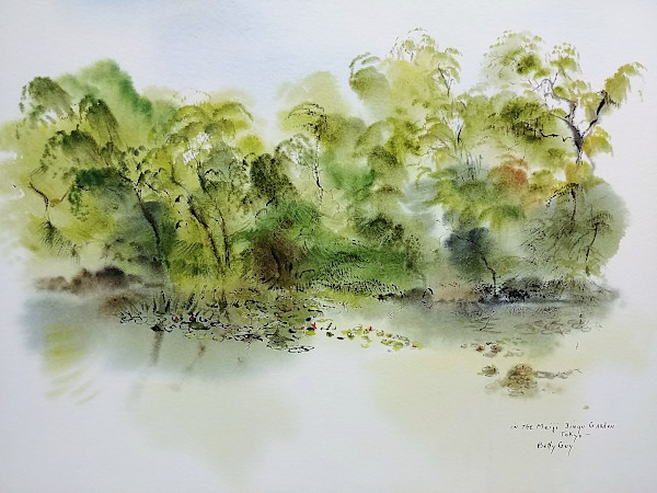 In The Meiji Jingu GardenTokyo by Betty Guy