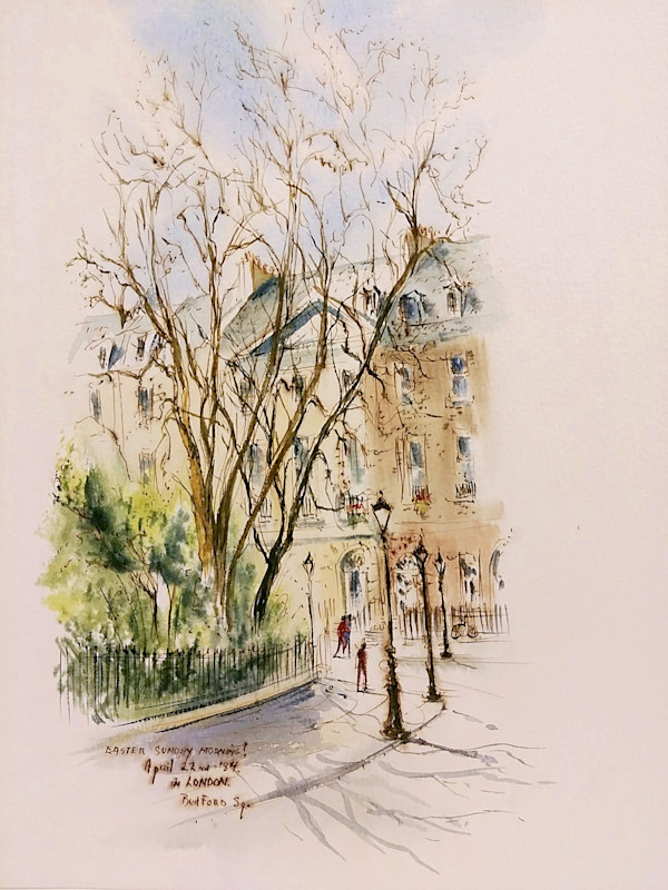 Easter Sunday Morning! in London. Bedford Sq. by Betty Guy