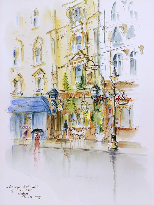 On Catherine Street W.C.R. City of Westminster by Betty Guy