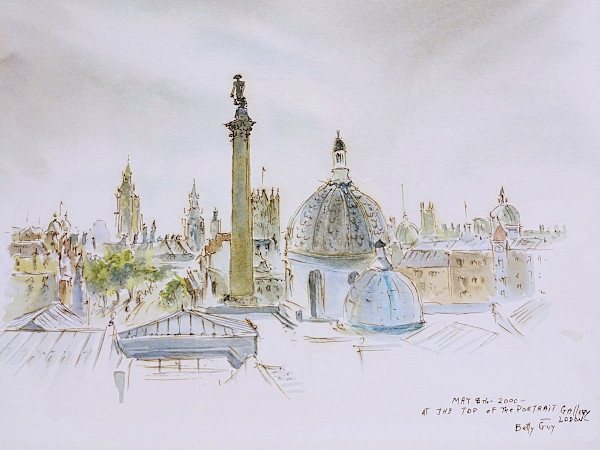 At the Top of the Portrait Gallery by Betty Guy