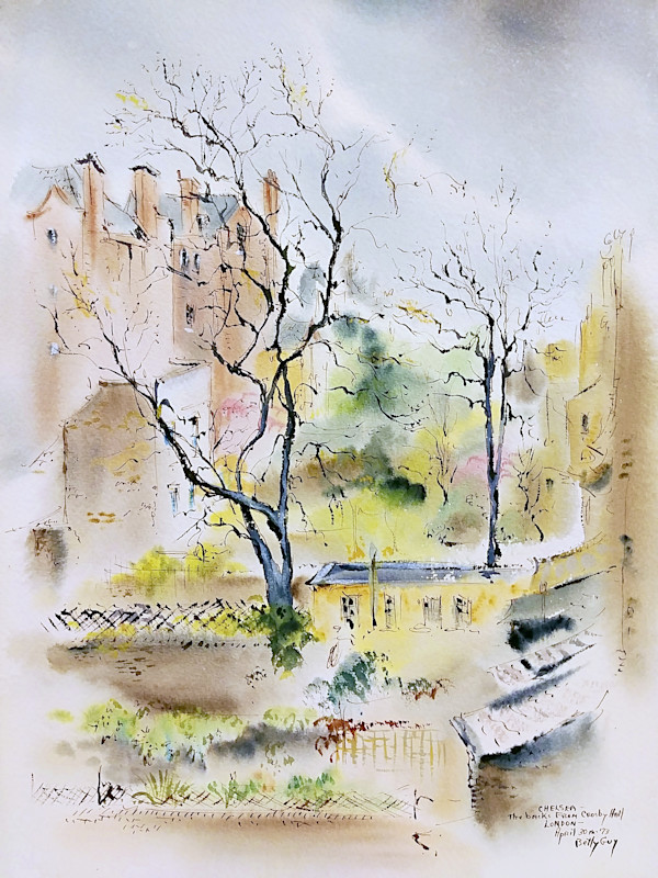 Chelsea - the backs from Crosby Hall by Betty Guy