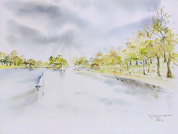 The Serpentine in Hyde Park by Betty Guy
