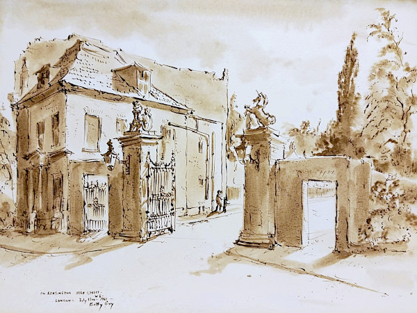 On Kensington High Street-W8 by Betty Guy