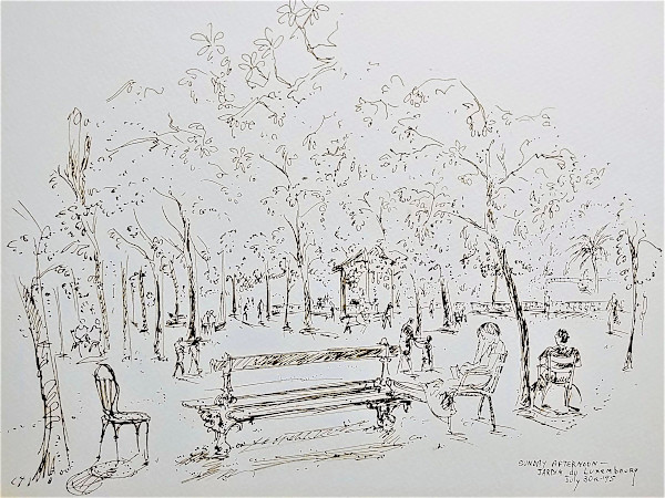 Sunday Afternoon Jardin du Luxembourg by Betty Guy