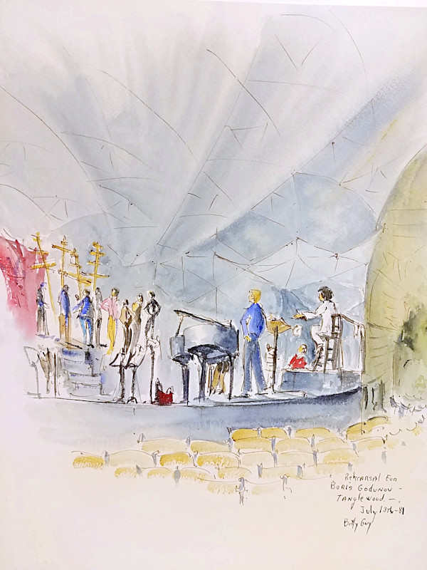 Rehearsal for Boris Godunov Tanglewood by Betty Guy