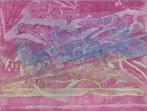 Untitled (from the series of monoprints "Mozart" and "Mozart 200") by Betty Guy