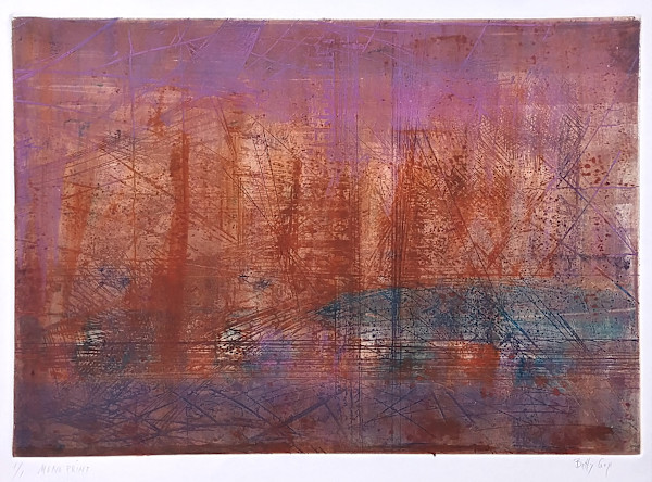 Untitled (from the series of monoprints "New Day") by Betty Guy