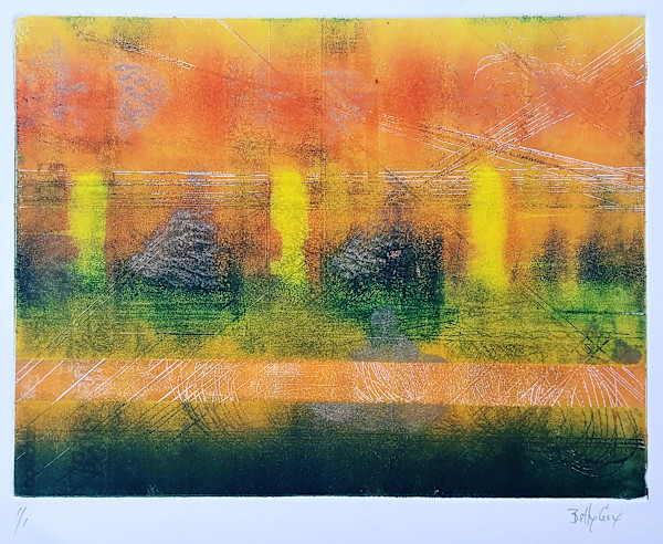 Untitled (from the series of monoprints "Celebration") by Betty Guy