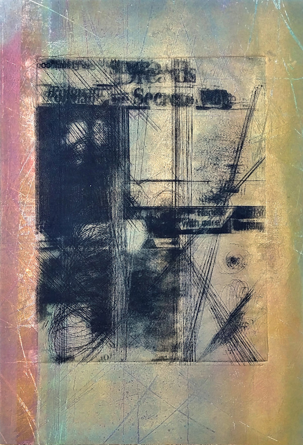 Untitled (from the series of monoprints "Poignant Secrets") by Betty Guy