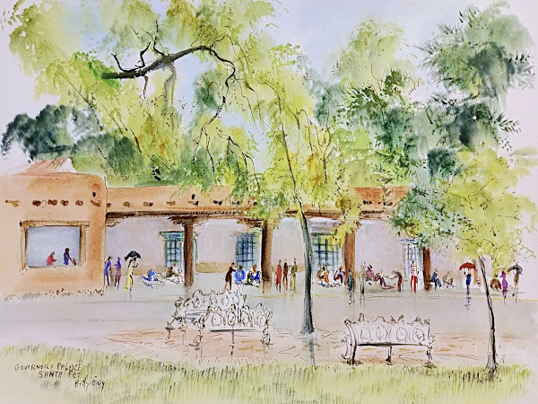 Governors Palace Santa Fe by Betty Guy