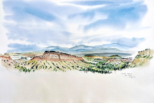 Pueblo Canyon New Mexico by Betty Guy
