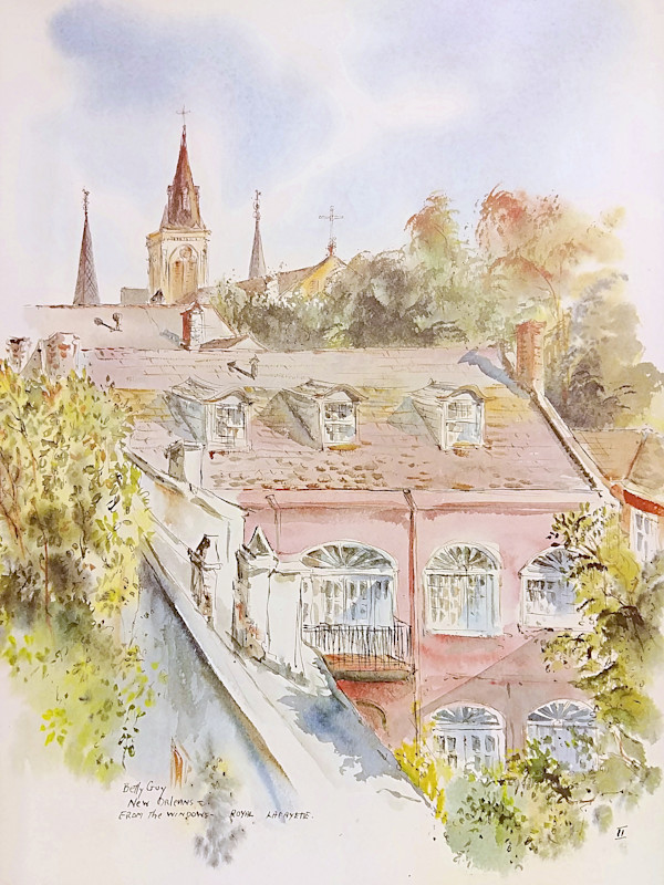New Orleans From the Windows - Royal Lafayette by Betty Guy