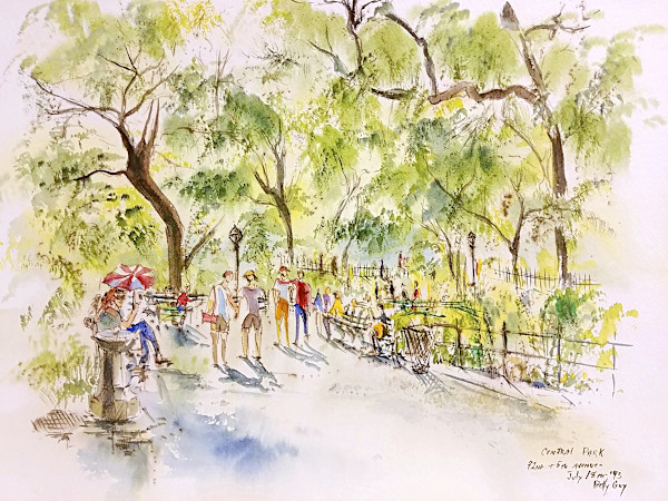 Central Park 72nd + 5th Avenue by Betty Guy