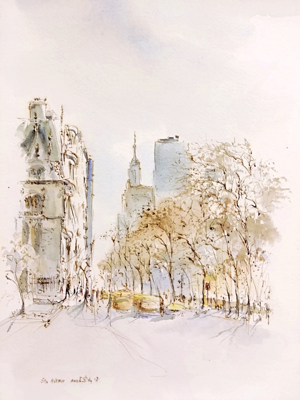 5th Avenue And E. 80th St. by Betty Guy