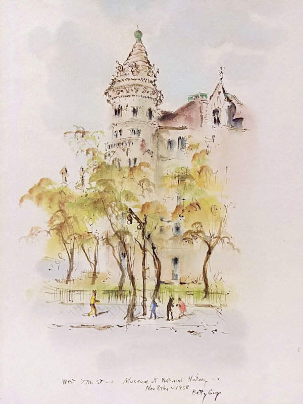 West 77th St. Museum of Natural History by Betty Guy