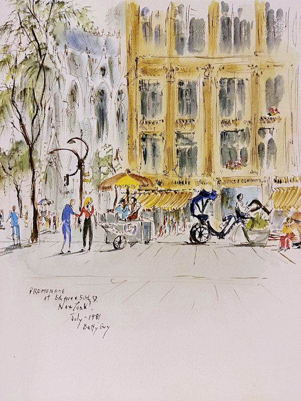 Promenade At 5th Ave + 50th St. New York! by Betty Guy