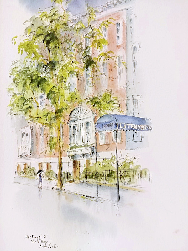 MacDougal St. The Village New York by Betty Guy