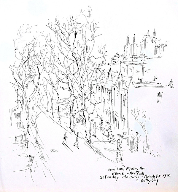 From 1306 Fteley Ave Bronx-New York Saturday Morning by Betty Guy