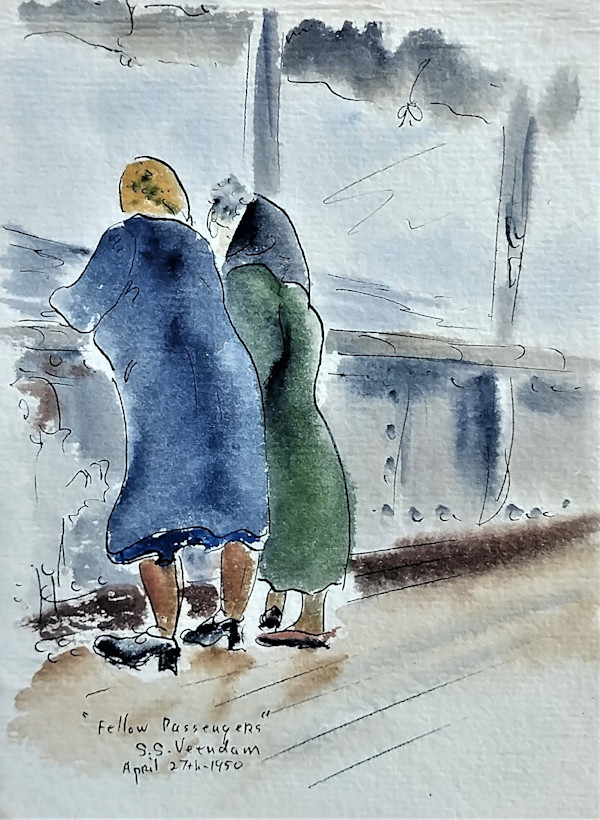 Fellow Passengers S.S. Veendam by Betty Guy
