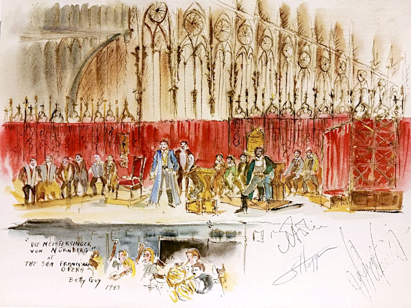 Die Meistersinger Von Nurnbergat The San Francisco Opera by Betty Guy