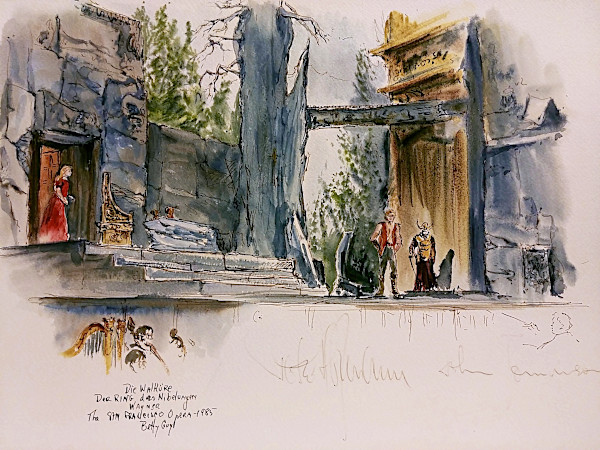 Die Walkure Der Ring des Nibelungen Wagner The San Francisco Opera by Betty Guy