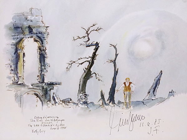 Gotterdammerung Der Ring des Nibelungen - Wagner The San Francisco Opera by Betty Guy