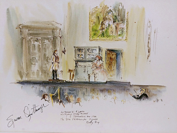 Le Nozze Di Figaro Wolfgang Amde Mozart The San Francisco Opera by Betty Guy