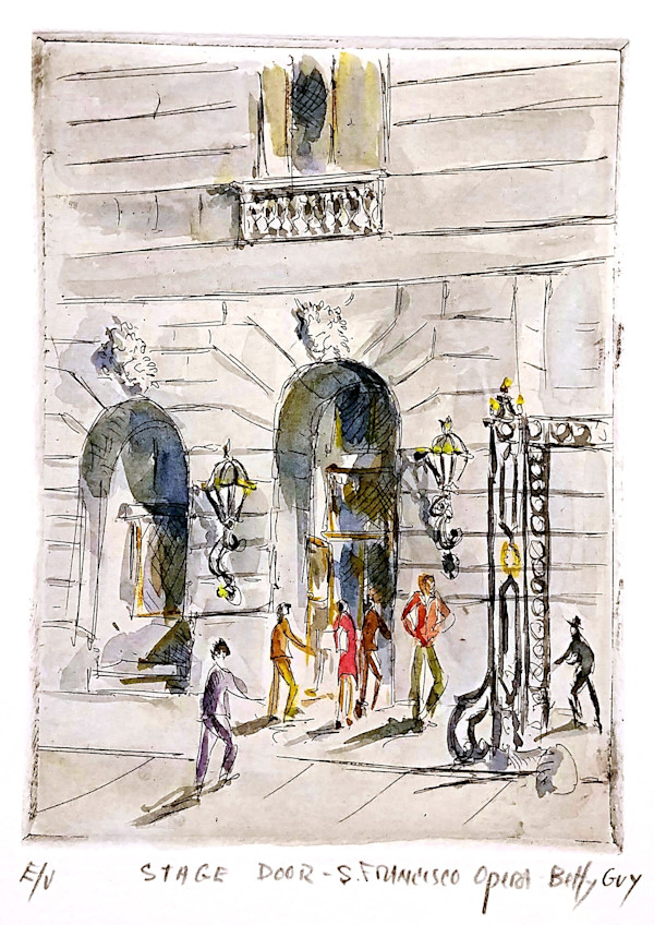 Stage Door - S. Francisco Opera by Betty Guy