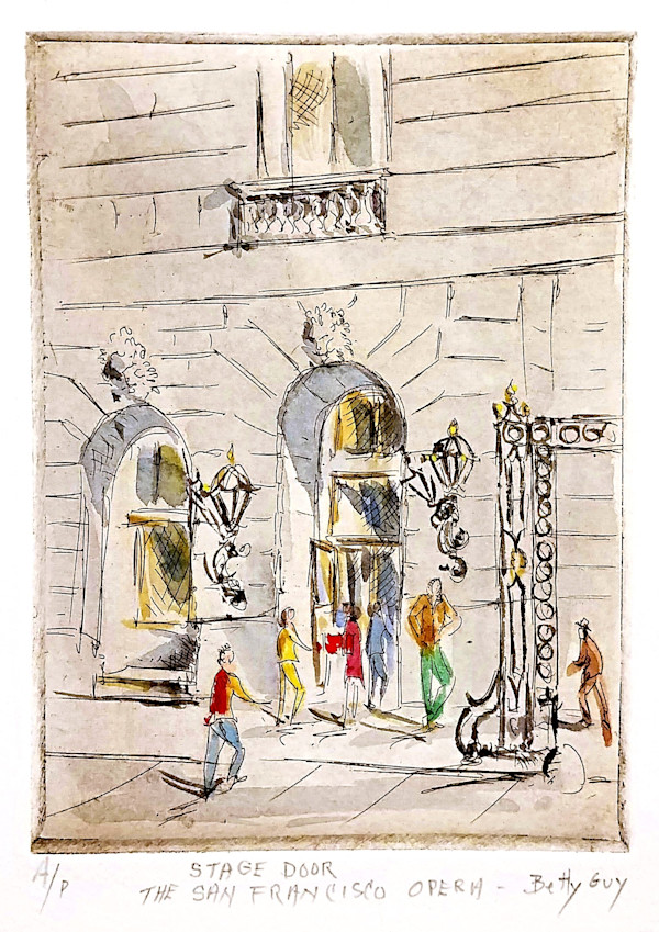 Stage Door The San Francisco Opera by Betty Guy, Image 1.