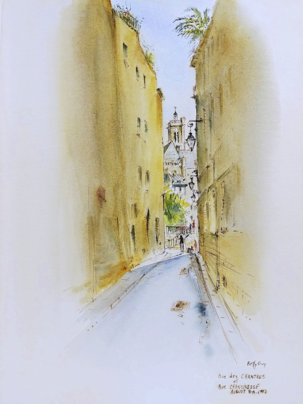Rue des Chantres at Rue Chanoinesse by Betty Guy