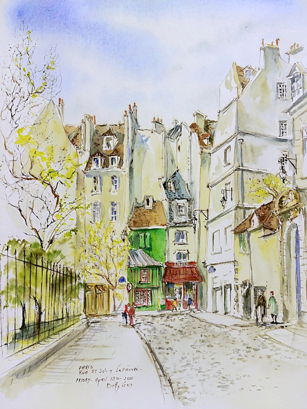 Rue St Julin Le Pauvre by Betty Guy
