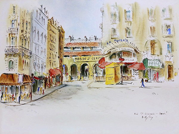 Blvd St Germain - Paris! by Betty Guy