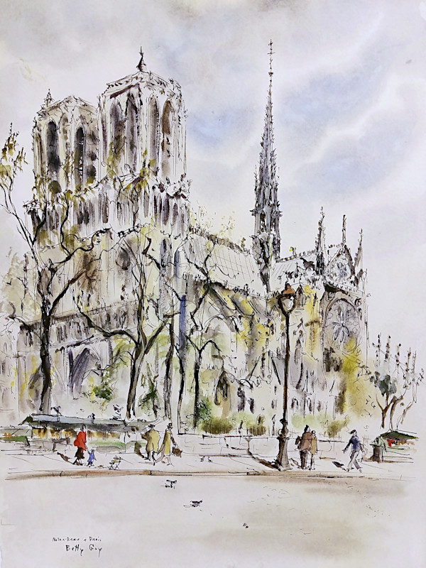 Notre Dame A Paris by Betty Guy