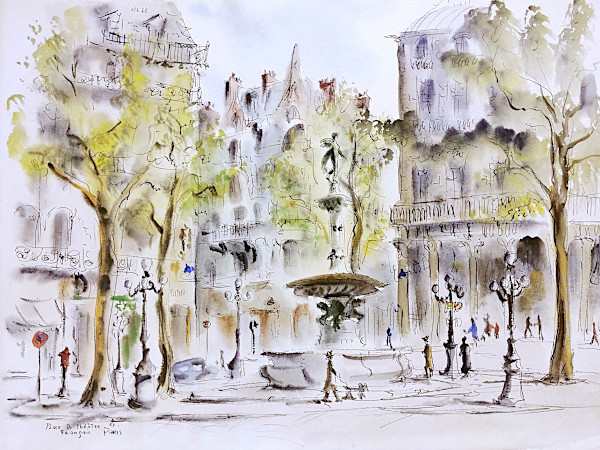 Place De Theartre Francais by Betty Guy