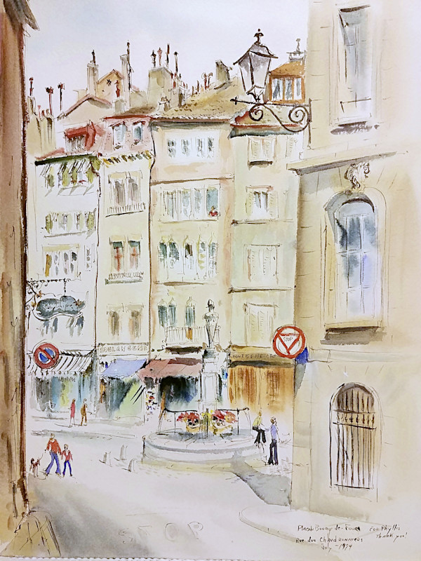 Place du Bourge de Four     Rue des Chaudronniers by Betty Guy