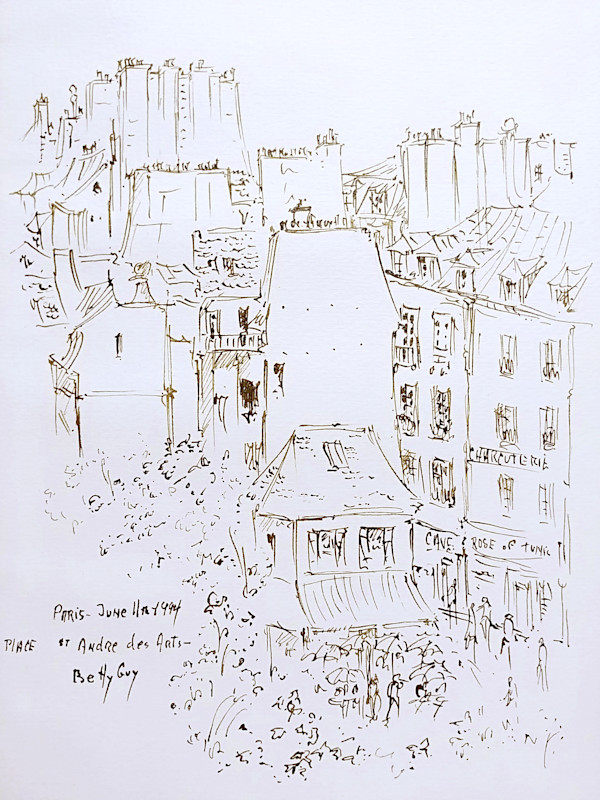 Paris - Place St Andre des Arts by Betty Guy