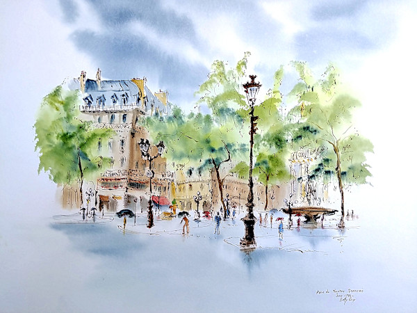 Place du Theatre Francais by Betty Guy
