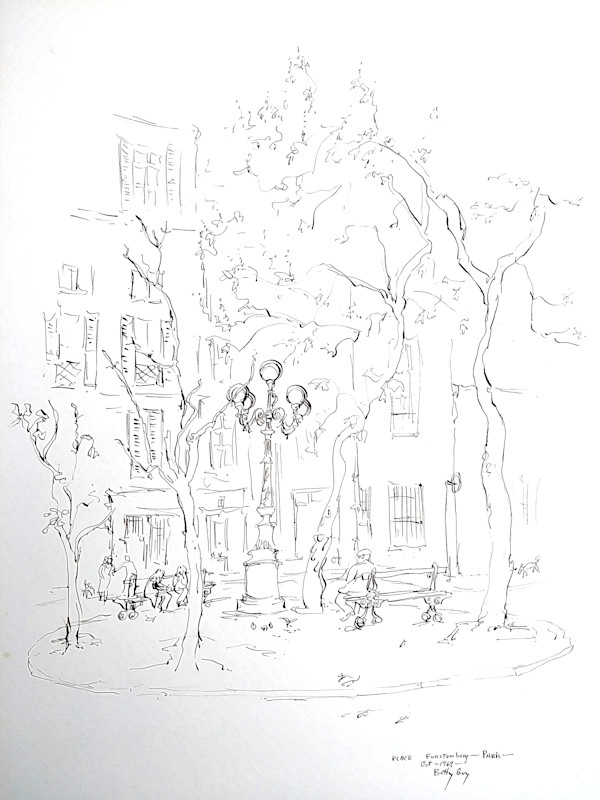 Place Furstemberg - Paris by Betty Guy