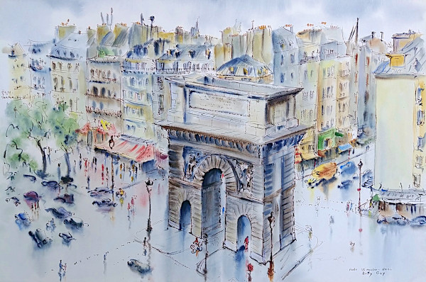 Porte St. Martin - Paris by Betty Guy
