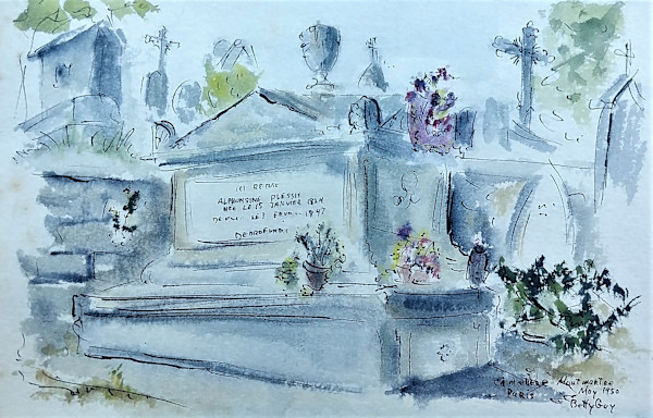 Cimetiere Montmartre Paris by Betty Guy