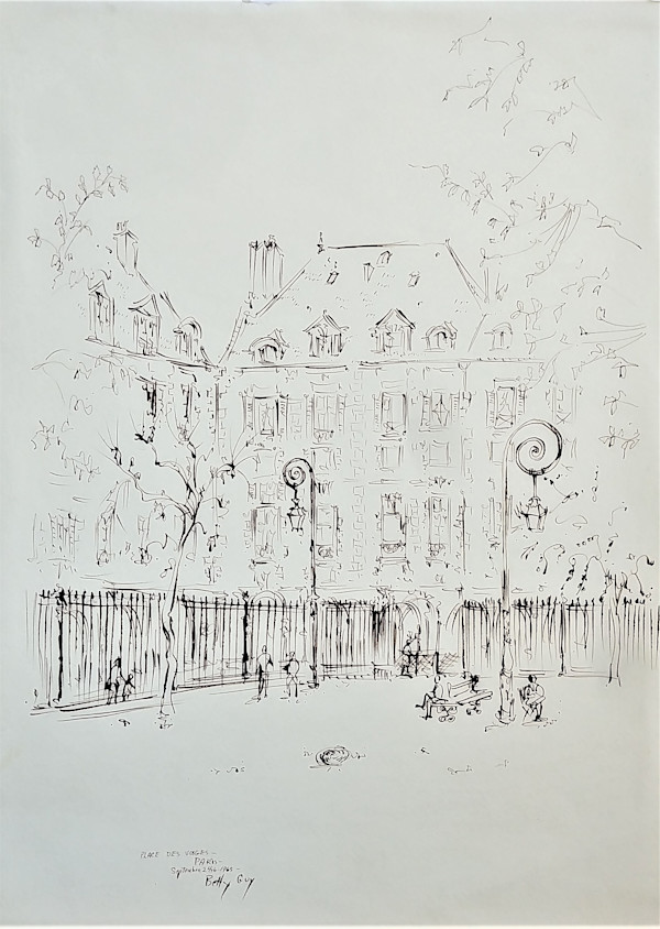 Place Des Vosges Paris by Betty Guy
