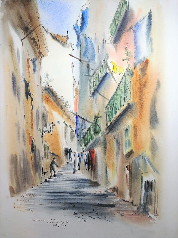 Calcada de S. Lobrenco Lisbon by Betty Guy