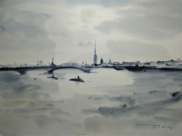 The Neva River - Leningrad by Betty Guy