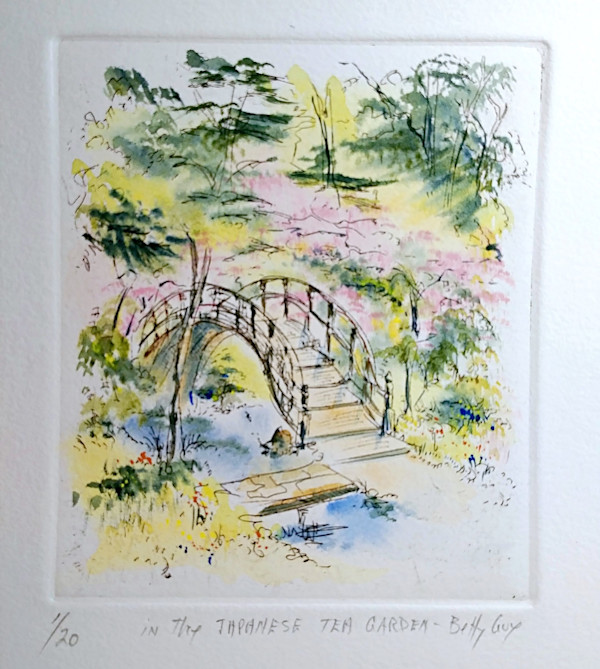 in the Japanese Tea Garden by Betty Guy