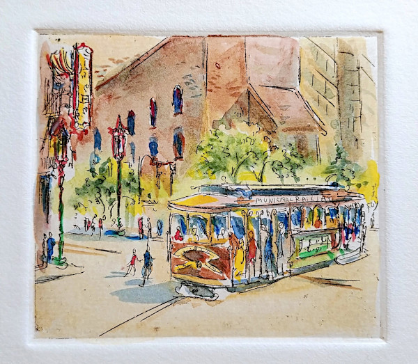 Untitled (from the series of etchings "San Francisco") by Betty Guy