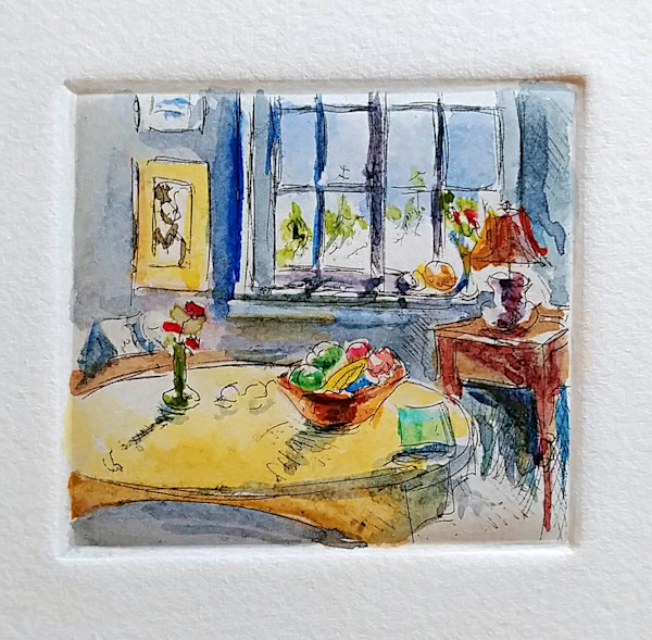 Untitled (from the series of etchings "My Room") by Betty Guy