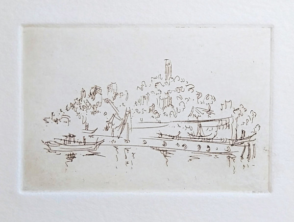Untitled (from the series of etchings "Coit Tower") by Betty Guy, Image 1.