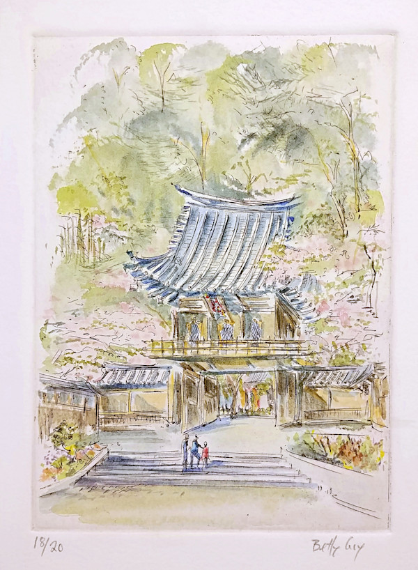 Untitled (from the series of etchings, "Japanese Tea Garden, San Francisco")